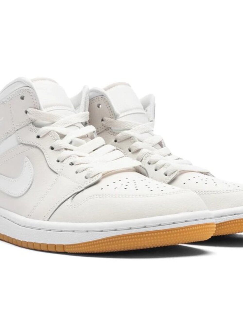 Air Jordan 1 Mid Cream Light Bone Gum Sole Women's 5.5